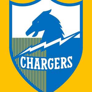 NFL Los Angeles Chargers Retro Logo Xbox 360 (Includes HDD) Skin